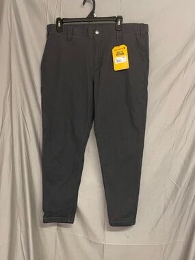 NWT Carhartt Men's Dark Gray Straight Canvas Jogger Pants